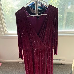 MIDI Maroon Torrid Dress